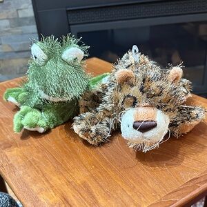 Webkinz Ganz Plush Frog and Leopard Toys